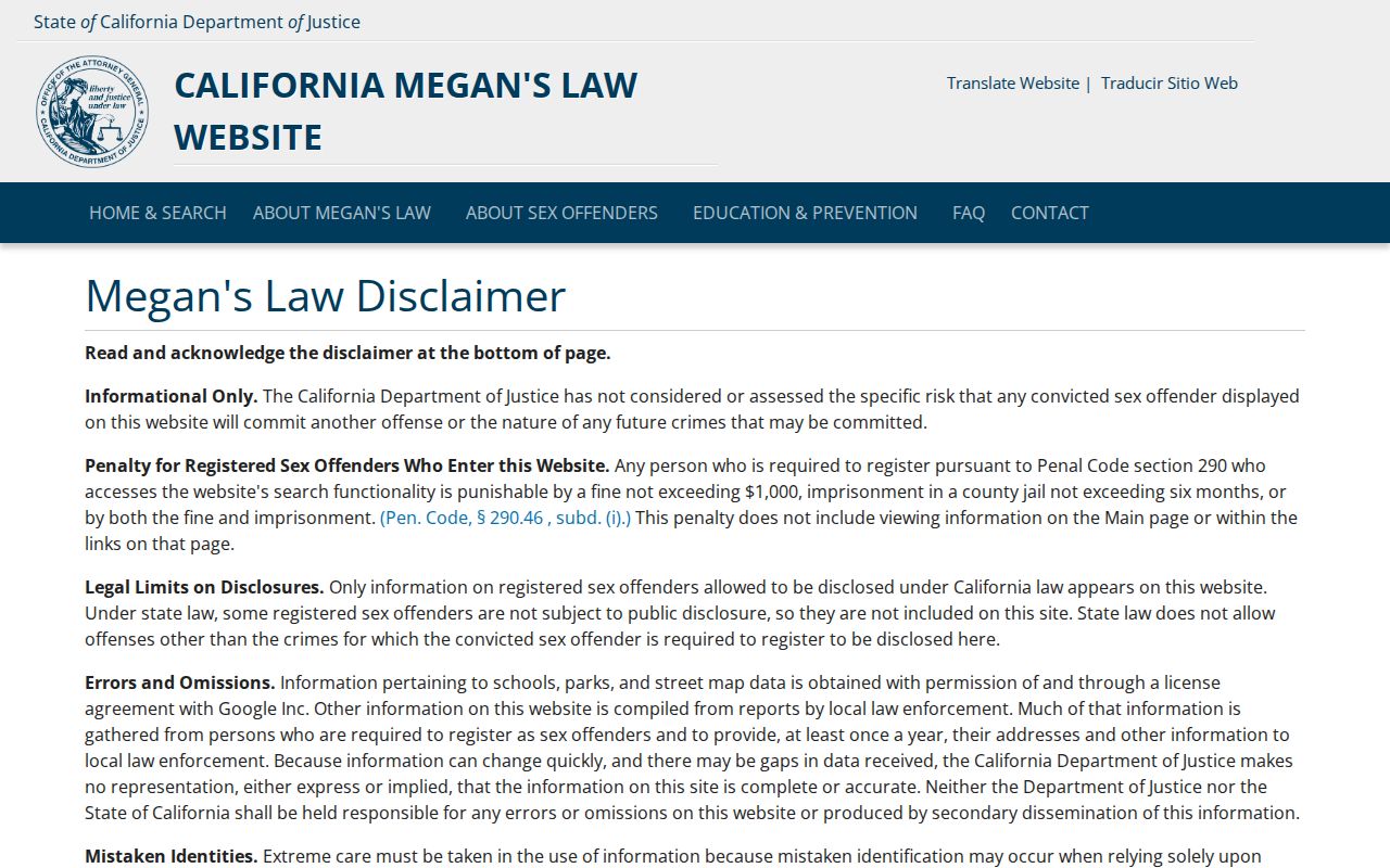 Diamond Bar people directories Megan's Law public registry